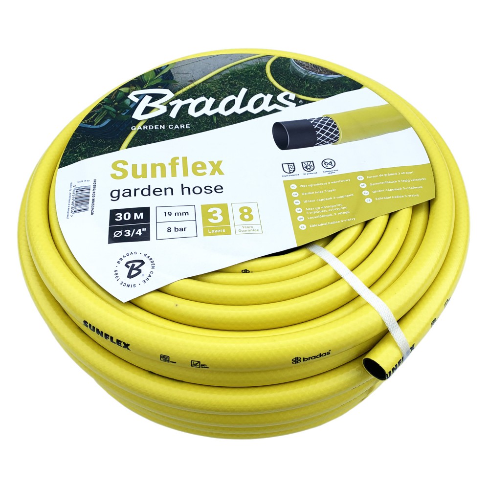 Tuyau d'arrosage renforcé Sunflex Garden Hose diamètre 19 mm - 3/4