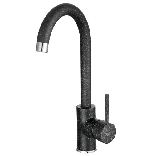 Robinet Mitigeur Cuisine Flexible Orientable Noir