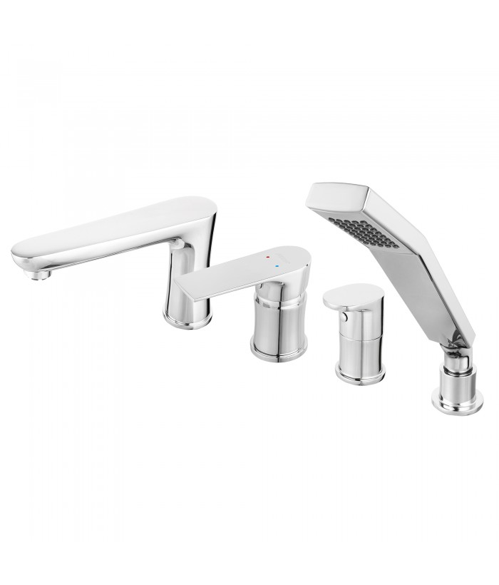 ALGEO SQUARE Mitigeur bain/douche encastré 4 trous