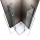 Cabine de douche verre transparent