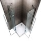 Cabine de douche verre semi-opaque
