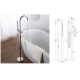 mitigeur de bain sur pied chrome brillant