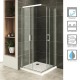 LANA+ porte douche coulissante 180 cm transparente