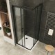 LANABLACK+ porte douche 185 cm transparente