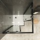 LANABLACK+ porte douche 185 cm transparente