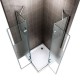 Cabine douche semi-opaque