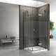 Cabine douche semi-opaque