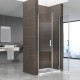 paroi de douche battante 180 cm verre transparent