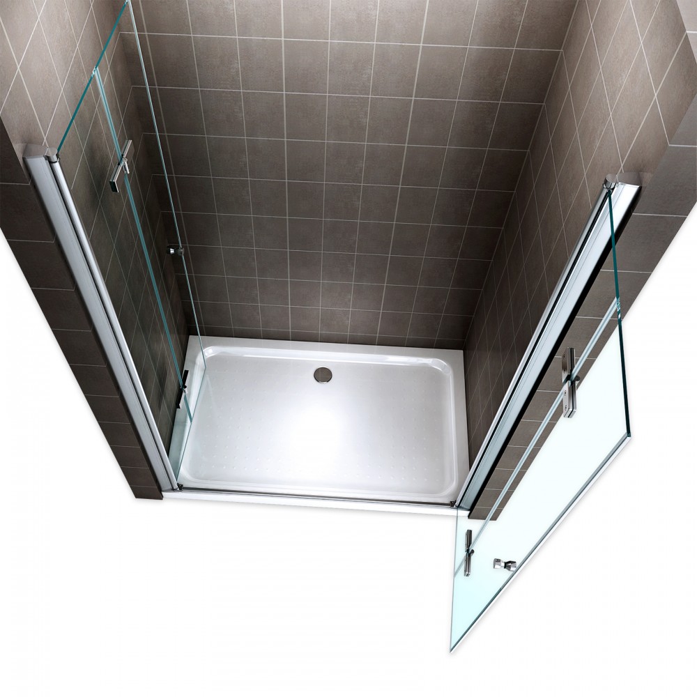Barre De Douche En L Réglable 62-121 Cm - Noir Mat - 12 Crochets Inclus - Pour Angle De Baignoire Ou Douche