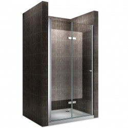 MONA Porte de douche pliante verre transparent