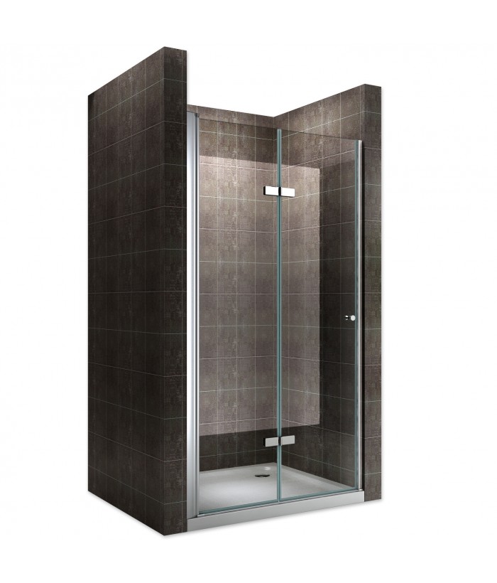 MONA Porte de douche pliante verre transparent