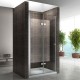 MONA Porte de douche pliante verre transparent