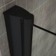 Profilé de douche noir avec came levante
