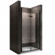 MONABLACK Porte de douche pliante noir