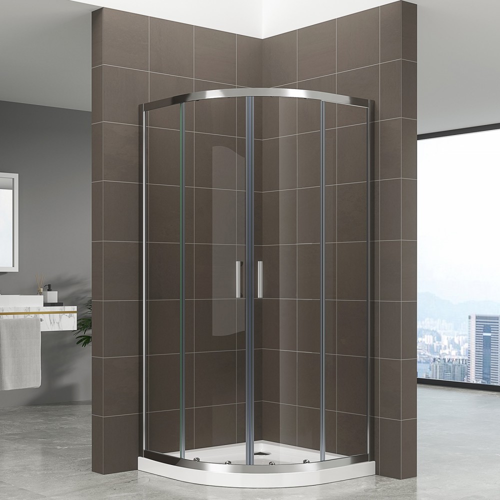 Joint d'étanchéité bas horizontal pour portes de douche coulissantes, 100  cm, transparent pour verre 8 mm