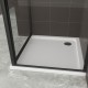 IBEABLACK Cabine de douche en aluminium noir