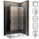 ALIX Cabine de douche coulissante verre 8 mm