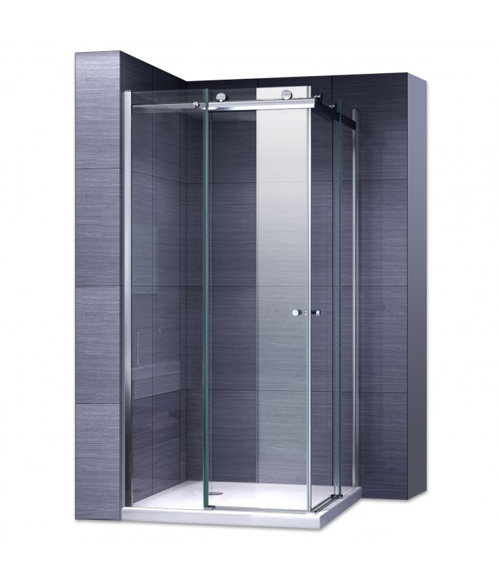 ATEMIS Cabine de douche coulissante verre 8 mm