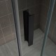 NAPOLIBLACK Paroi de douche Italienne coulissante