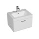 RUBITE 60 cm meuble salle de bain blanc tiroir 1 vasque