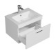 RUBITE 60 cm meuble salle de bain blanc tiroir 1 vasque