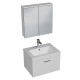 RUBITE 60 cm meuble salle de bain blanc + miroir armoire