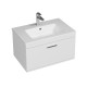 RUBITE 70 cm meuble salle de bain blanc tiroir 1 vasque