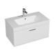 RUBITE 80 cm meuble salle de bain blanc tiroir 1 vasque