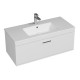 RUBITE 100 cm meuble salle de bain blanc tiroir 1 vasque