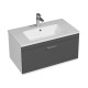 RUBITE 80 cm meuble salle de bain tiroir anthracite 1 vasque