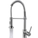 LOIRE Robinet mitigeur cuisine chrome brossé