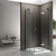 Cabine douche verre transparent 