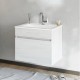 BOGOTA meuble salle de bain chêne blanc à tiroir 60 cm