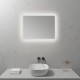 FRAME Miroir LED salle de bain antibuée 50 x 70 cm