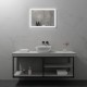 FRAME Miroir LED salle de bain antibuée 50 x 70 cm