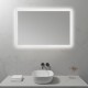 FRAME Miroir LED salle de bain antibuée 80 x 100 cm