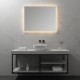 FRAME Miroir LED salle de bain antibuée 80 x 100 cm