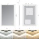 FRAME Miroir LED salle de bain antibuée 80 x 120 cm