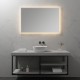 FRAME Miroir LED salle de bain antibuée 80 x 120 cm