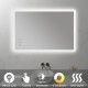 MELLOW Miroir LED antibuée 70 x 100