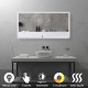 MELLOW Miroir LED antibuée 70 x 140