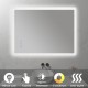 MELLOW Miroir LED antibuée 80 x 100