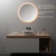 RADIUS miroir LED salle de bain anti-buée Ø 80 cm