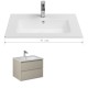 PRO Meuble salle de bain beige simple vasque 70 cm