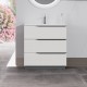 OIKOS Meuble chêne blanc 80 cm