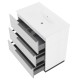 OIKOS Meuble vasque encastrée chêne blanc 80 cm