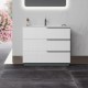 OIKOS Meuble chêne blanc 100 cm