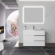 OIKOS Meuble chêne blanc 100 cm