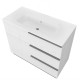 OIKOS Meuble chêne blanc 100 cm