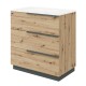 OIKOS Meuble chêne doré 80 cm